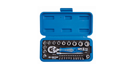 Набор торцевых головок с принадлежностями 1/4
