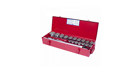 Набор торцевых головок с принадлежностями 3/4", шестигранные, 21-50 мм, 23 предмета KING TONY 6323MR