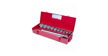 Набор торцевых головок с принадлежностями 3/4", шестигранные, 22-50 мм, 14 предметов KING TONY 6314MR