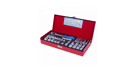 Набор торцевых головок с принадлежностями 3/8", двенадцатигранные, 7-19 мм, 26 предметов KING TONY 3027MR