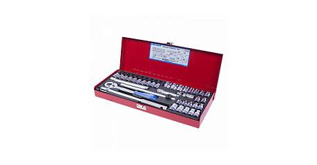 Набор торцевых головок с принадлежностями 3/8", шестигранные, 6-19 мм 36 предметов KING TONY 3534MR