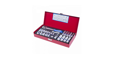 Набор торцевых головок с принадлежностями 3/8", шестигранные, 7-19 мм, 26 предметов KING TONY 3527MR