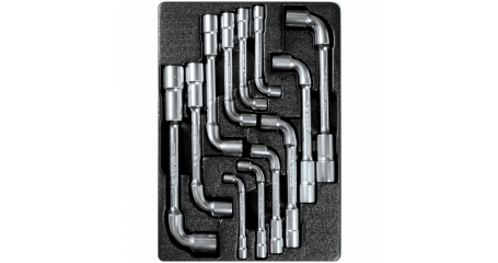 Набор торцевых ключей L-образных, ложемент, 12 предметов KING TONY 9-1812MR