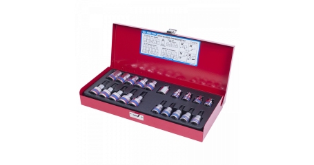 Набор торцевых насадок и головок 1/2