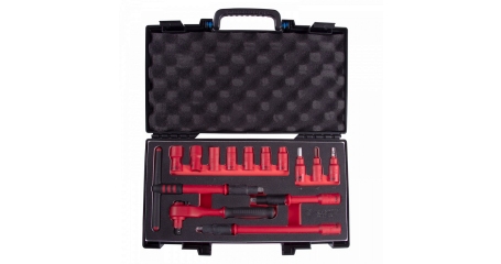 Набор торцевых диэлектрических головок KING TONY 35VE01MRV с принадлежностями 3/8