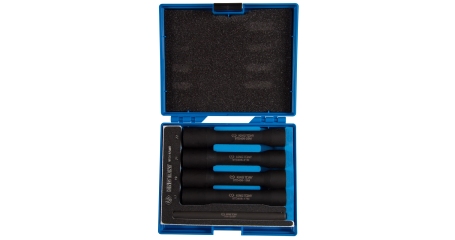 Набор торцевых головок для поврежденных гаек и болтов 17, 19, 21, 22 мм 5 предметов KING TONY 9TD165MR