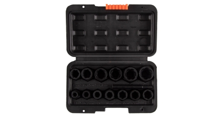 Набор торцевых головок для поврежденных гаек и болтов 1/4