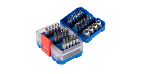 Набор торцевых головок и насадок 1/4" 4-14 мм 49 предметов KING TONY 2549MR-EB