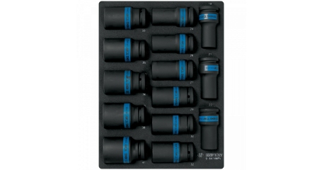 Набор ударных глубоких торцевых головок 3/4