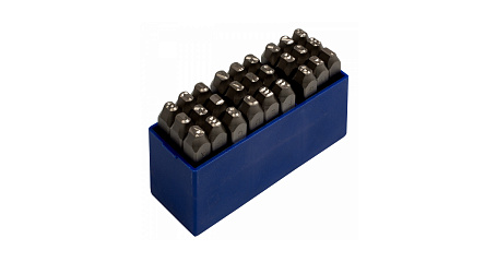 Набор ударных клейм 5 мм, буквы-латиница, 27 предметов, хвостовик HRC 40 KING TONY 11527SQ05