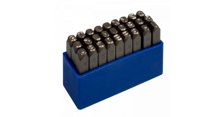 Набор ударных клейм 6 мм, буквы-латиница, 27 предметов KING TONY 11427SQ06