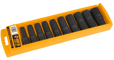 Набор ударных глубоких торцевых головок 1/2