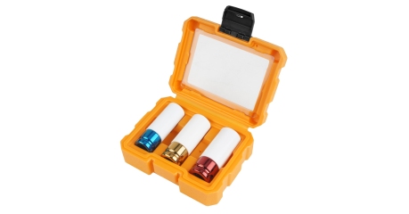 Набор ударных глубоких торцевых головок 1/2" шестигранные 17, 19, 21 мм TOLSEN TT15510