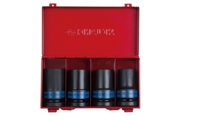 Набор ударных глубоких торцевых головок 8404MP, 1", шестигранные, 27-33 мм, 4 предмета