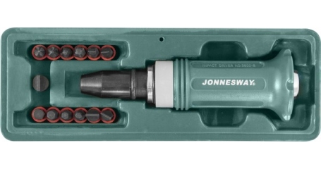 Ударно-поворотная отвертка JONNESWAY AG010138 (14 предметов)