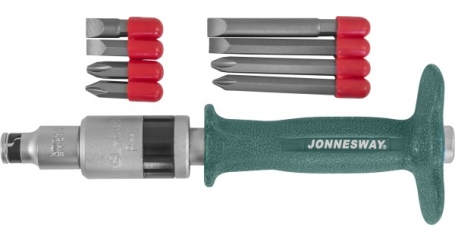 Ударно-поворотная отвертка JONNESWAY AG010139 (5 предметов)