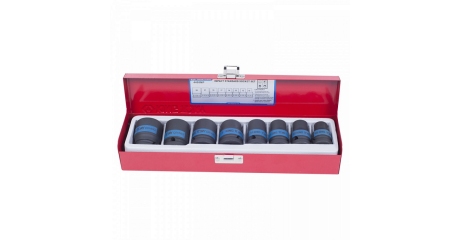 Набор ударных торцевых головок KING TONY 4408MP, 1/2", шестигранные, 10-24 мм, 8 предметов