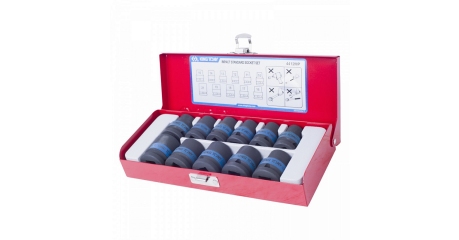 Набор ударных торцевых головок KING TONY 4412MP, 1/2", шестигранные, 10-21 мм, 11 предметов