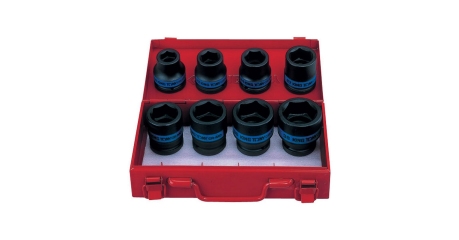 Набор ударных торцевых головок KING TONY 6408MP10, 3/4", шестигранные, 19-38 мм, 8 предметов