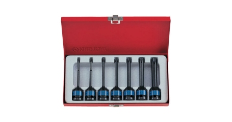 Набор ударных торцевых насадок KING TONY 4467PP, 1/2