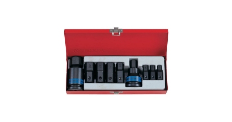 Набор ударных торцевых насадок KING TONY 6411MP, 3/4