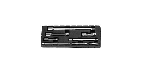 Набор удлинителей для трещоток JONNESWAY (1/4" - 50,75,150 мм 3/8" - 75,150, 1/2"; DR - 75,125,250 мм, 8 предметов)