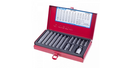 Набор вставок (бит) 10 мм, HEX, 4-12 мм, 15 предметов KING TONY 1015MQ