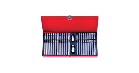 Набор вставок (бит) 10 мм, TORX, SPLINE, HEX, 44 предмета KING TONY 1044CQ