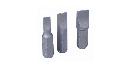 Набор вставок (бит) 1/4", шлицевые, 4,5х0,6, 6,5х1,2, 8,0х1,2, 3 предмета KING TONY 1003LQ