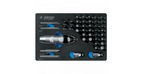 Набор вставок (бит) и ударная отвертка, ложемент, 43 предмета KING TONY 9-4143FRV