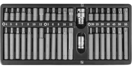 Набор вставок-бит JONNESWAY 10 мм. 40 предметов