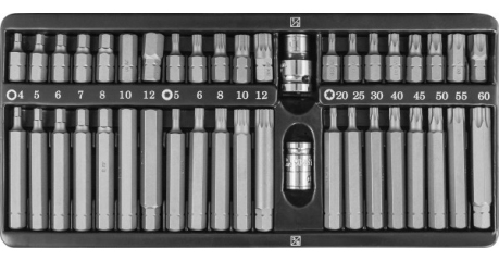 Набор вставок-бит JONNESWAY 10 мм. 42 предмета