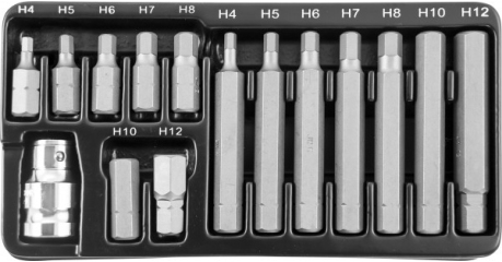 Набор вставок-бит JONNESWAY 10 мм. 15 предметов