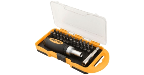 Набор вставок (бит) 1/4" PH, PZ, Hex, Torx, Slotted, 26 предметов TOLSEN TT20034