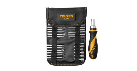 Набор вставок (бит) 1/4" PH, PZ, Hex, Torx, Slotted 26 предметов TOLSEN TT20186