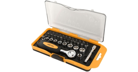 Набор вставок (бит) 1/4" PH, PZ, Hex, Torx, Slotted 28 предметов TOLSEN TT20035