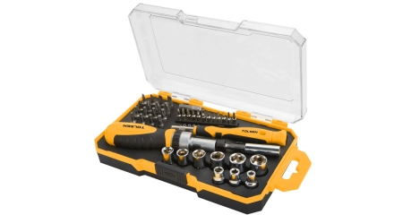 Набор вставок (бит) 1/4" PH, PZ, Hex, Torx, Slotted 42 предмета TOLSEN TT20041
