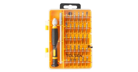 Набор вставок (бит) 1/4" PH, PZ, Hex, Torx, Slotted прецизионных 32 предмета TOLSEN TT20047S