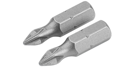 Набор вставок (бит) торцевых 1/4" Phillips PH3 25 мм 2 предмета TOLSEN TT20214