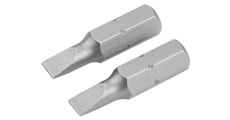 Набор вставок (бит) торцевых 1/4" Slotted 4х0,5 мм 25 мм 2 предмета TOLSEN TT20202