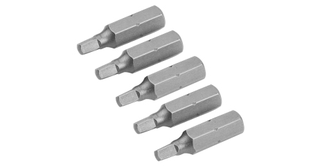 Набор вставок (бит) торцевых 1/4" Square №2 25 мм 5 предметов TOLSEN TT20280