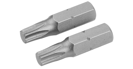 Набор вставок (бит) торцевых 1/4" Torx T10 25 мм 2 предмета TOLSEN TT20221