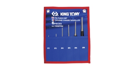 Набор выколоток, чехол из теторона, 6 предметов KING TONY 1006PRN