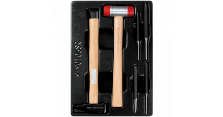 Набор выколоток и керн с молотками, ложемент, 6 предметов KING TONY 9-90106SR