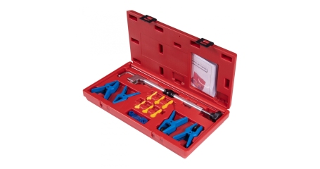 Набор заглушек для патрубков с металлическими наконечниками, зажим, кейс, 12 предметов МАСТАК 102-10002C