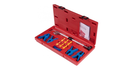 Набор заглушек для патрубков с металлическими наконечниками, зажим, кейс, 12 предметов МАСТАК 102-10002C