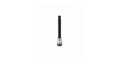 Насадка (бита) торцевая 1/2", HEX, 6 мм, L = 140 мм, с шаровым окончанием KING TONY 40D006