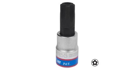 Насадка (бита) торцевая 3/8", TORX PLUS, IPR55, L = 50 мм, 5-ти лучевой KING TONY 302D55