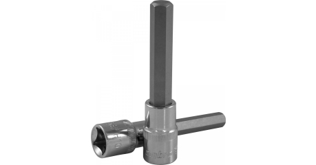 Насадка торцевая 1/2"DR с вставкой-битой шестигранной Н17 100 мм Ombra 121217