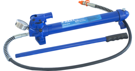 Насос гидравлический ручной 20 т с манометром AE&T T03020PM